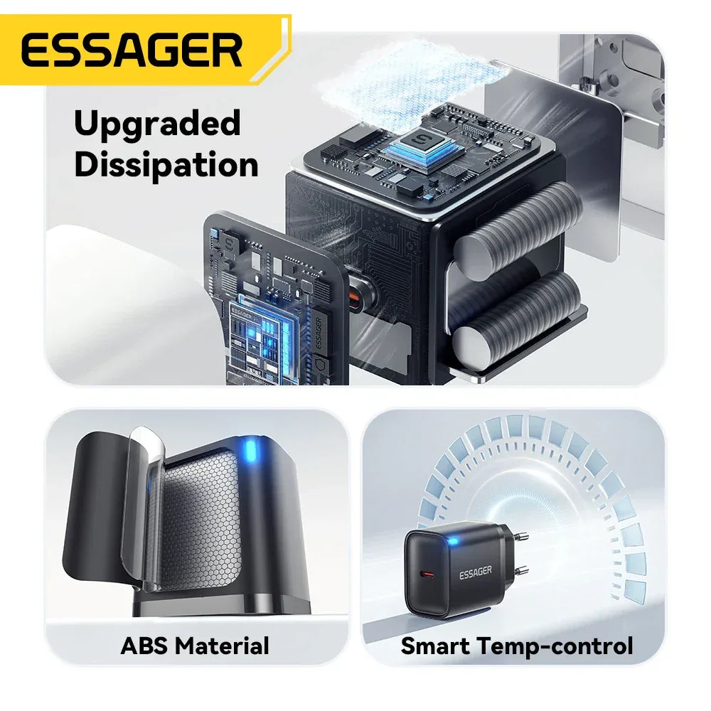 Essager Mini 30W Type C Charger - ShopHub