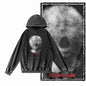 COOLMIND G24 Acid-Washed Black Graphic Hoodie