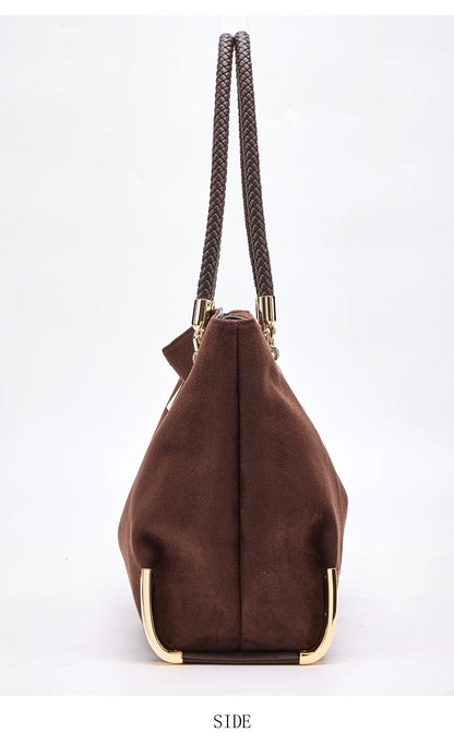 FOXER Vintage Suede Shoulder Bag