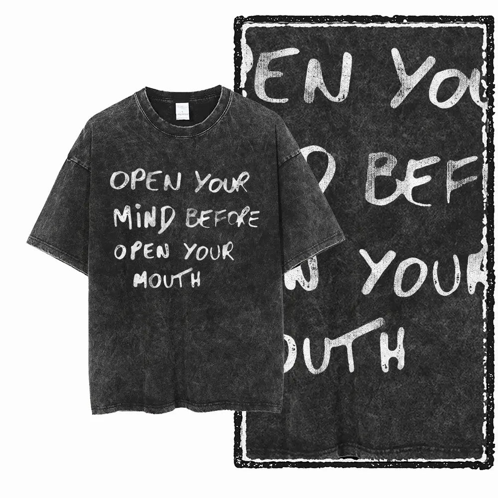 G57 Exclusive 100% Cotton Cool Creative Graphic Men T-shirt | Acid Washed Streetwear Big Size Vintage O-neck Men's Tee Tshirt