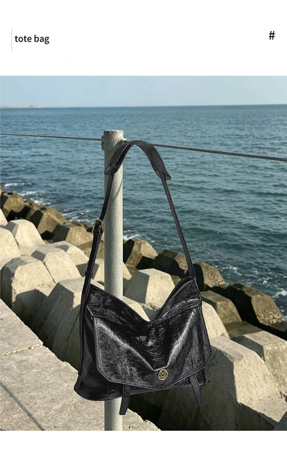 FOXER Genuine Leather Hobo Tote Bag