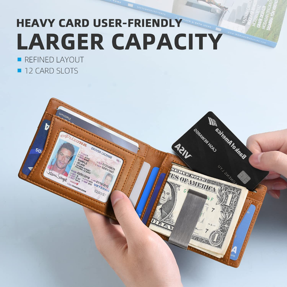 Rfid Microfier Leather Men's Luxury Wallets
