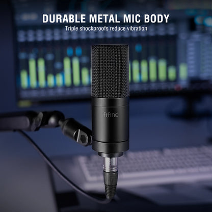 FIFINE XLR Condenser Microphone: Elevate Your Podcast, Streaming, and Vocal Recording