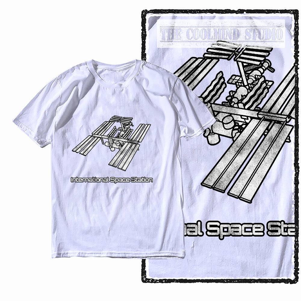 COOLMIND Z1150 ISS Space Station Graphic Cotton Tee
