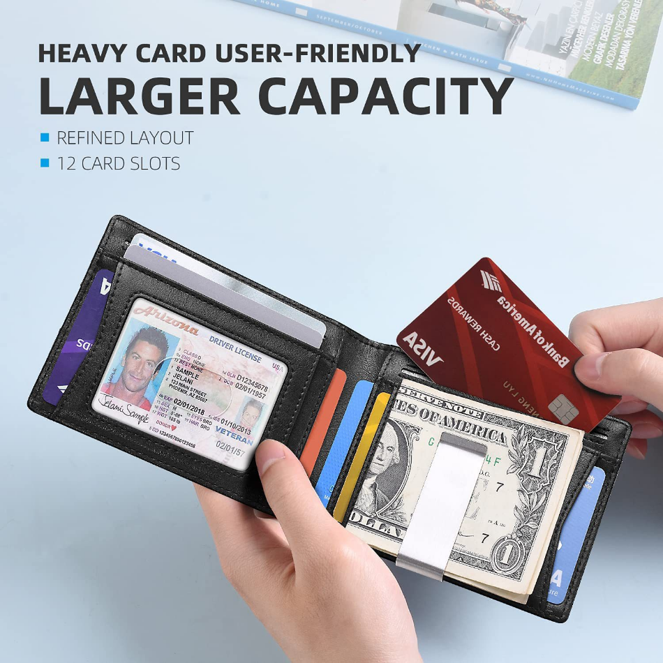 Rfid Microfier Leather Men's Luxury Wallets
