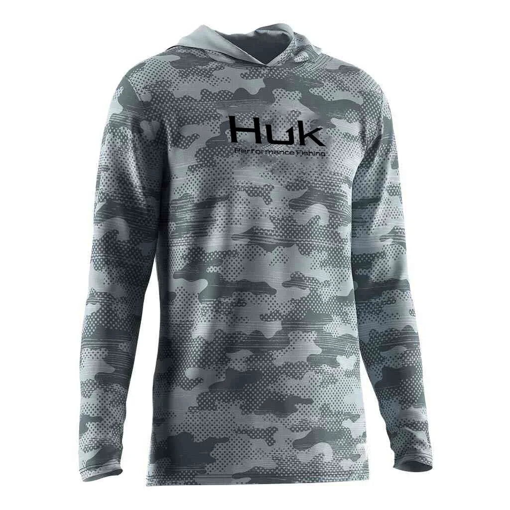 Mens Fishing Hoodie UV Protection Performance Lightweight Outdoor Stone Fish 3D Print Streetwear