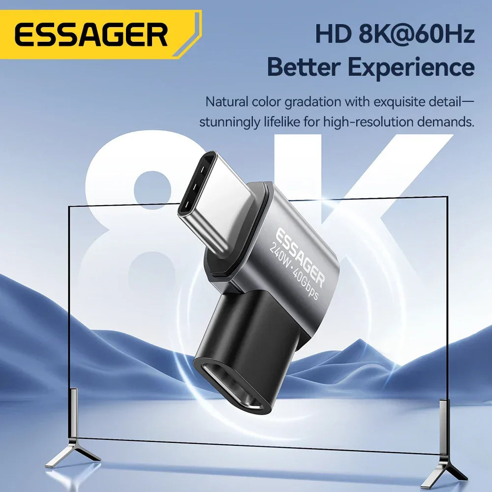 Essager USB4.0 40Gbps OTG Adapter - ShopHub