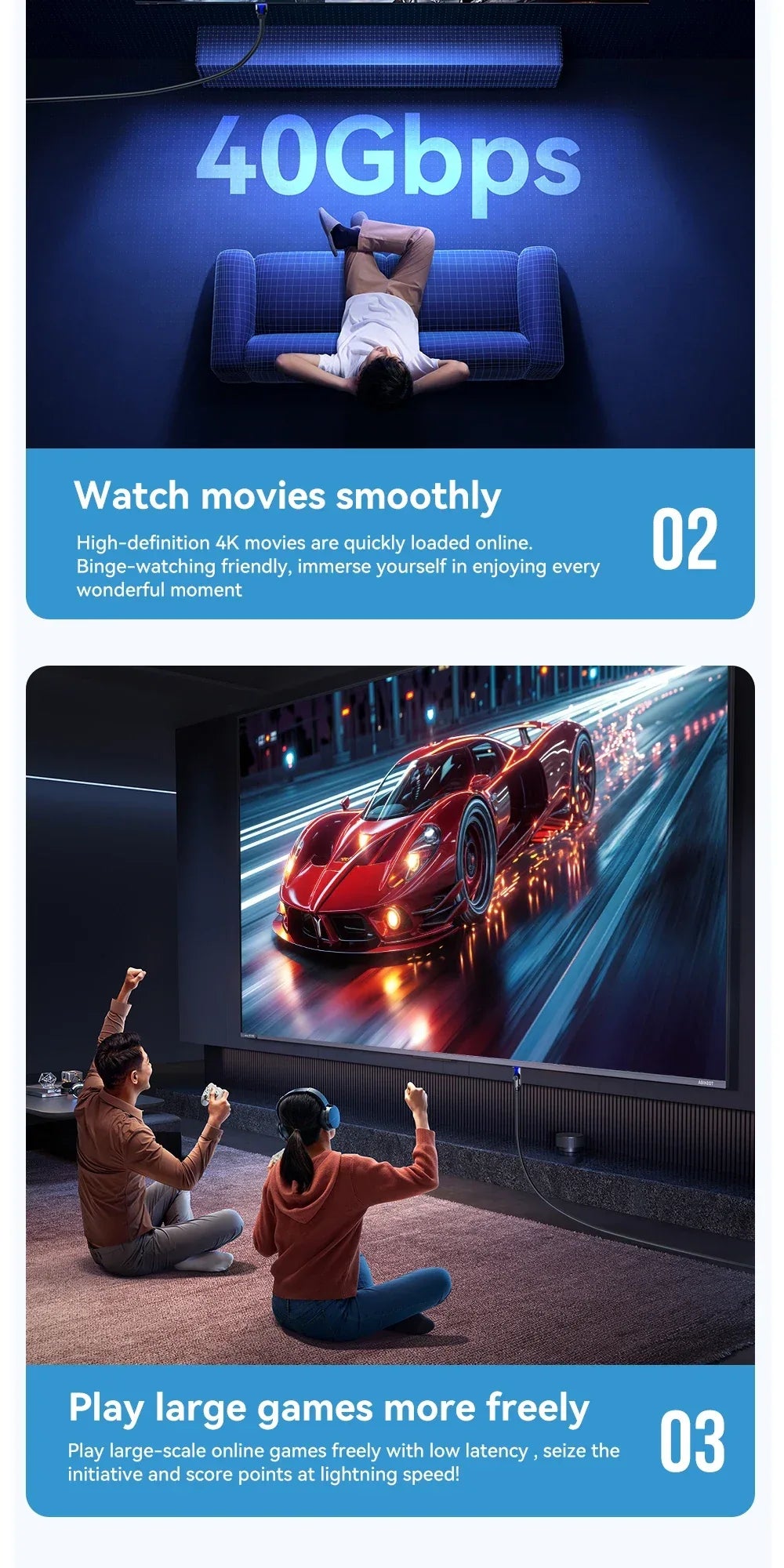 Essager CAT8 Ethernet Cable - ShopHub