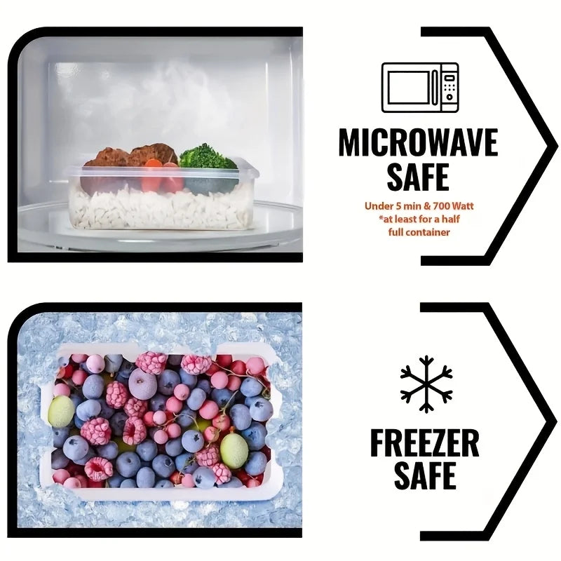 Airtight Food Storage Containers Set - 4-Piece with Lids