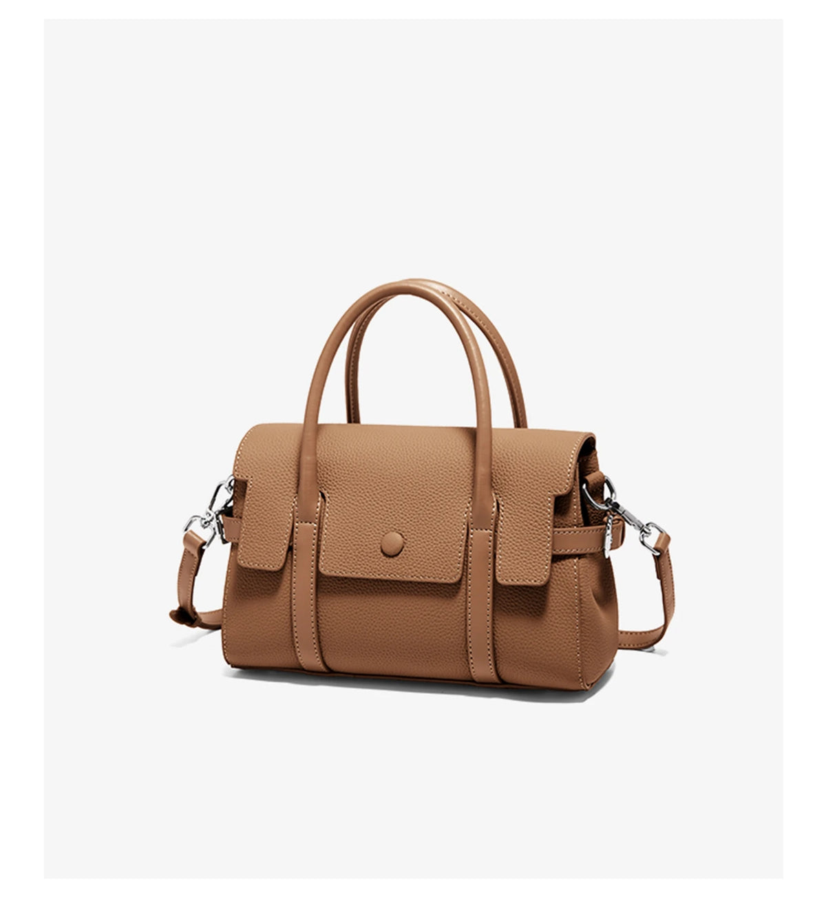 FOXER Retro Luxury Top-handle Bag for Women Genuine Leather Laies Shoulder Bag Female Crossbody Handbag Work Purse 2026 New