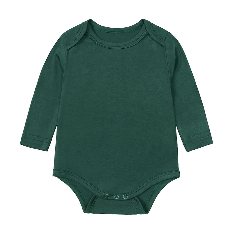 Kids Tales Little Calm Bamboo-Blend Long-Sleeve Baby Romper