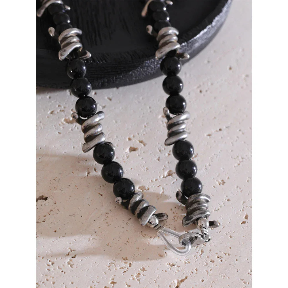 50cm Vintage Stainless Steel Chain Necklace - ShopHub