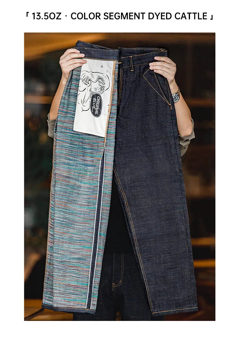 Maden Vintage 13.5oz Heavyweight Coloured Selvedge Raw Denim Jeans