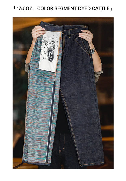 Maden Vintage 13.5oz Heavyweight Coloured Selvedge Raw Denim Jeans