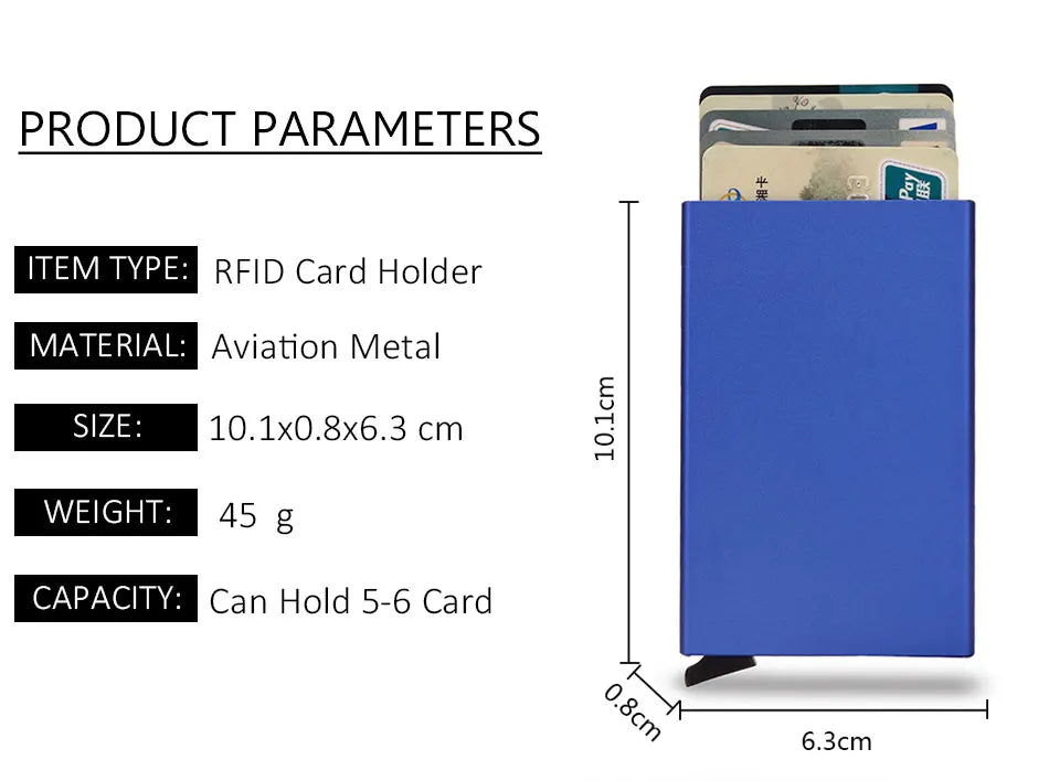 Slim Metal RFID Wallets