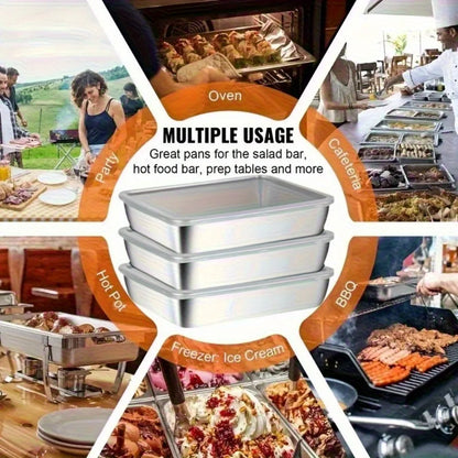 8-Piece Stainless Steel Food Containers