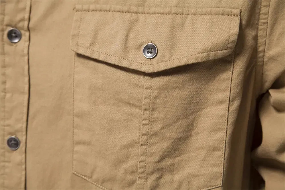 AIOPESON Military Style Pocket Shirts - ShopHub
