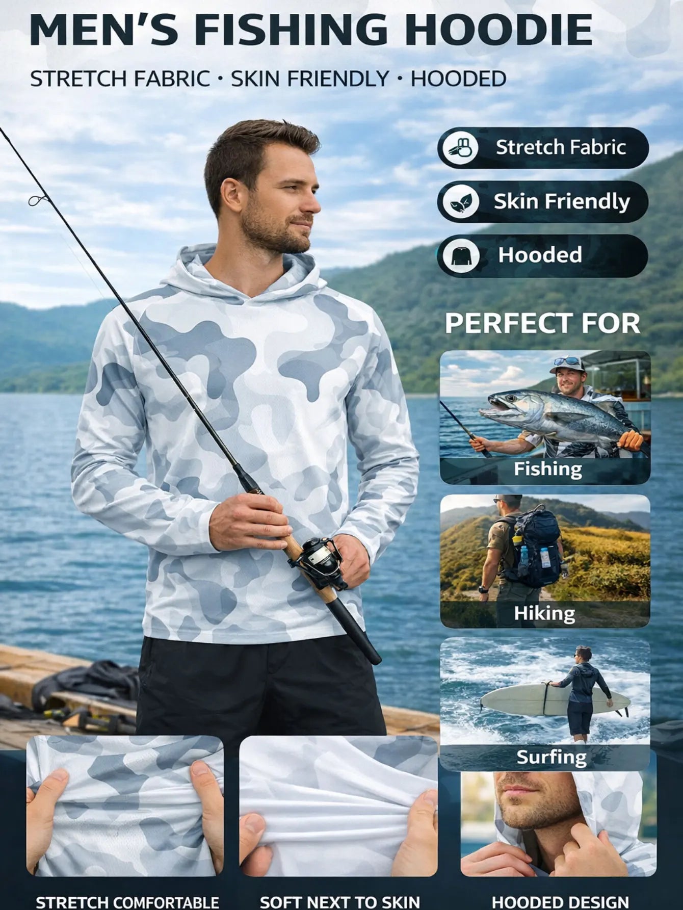 Hooded Moisture Wicking Jersey ShopHub