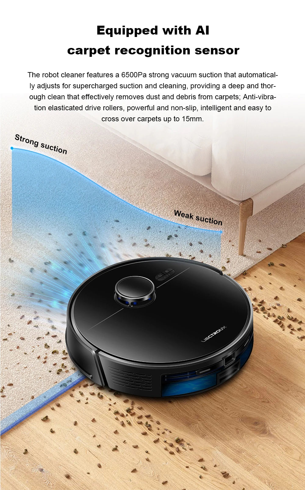 Liectroux M70 Pro Robot Vacuum Cleaner & Mop