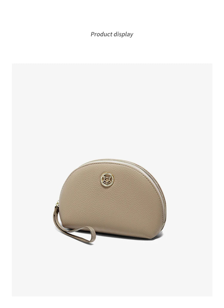 FOXER Genuine Leather Women's Mini Wristlet