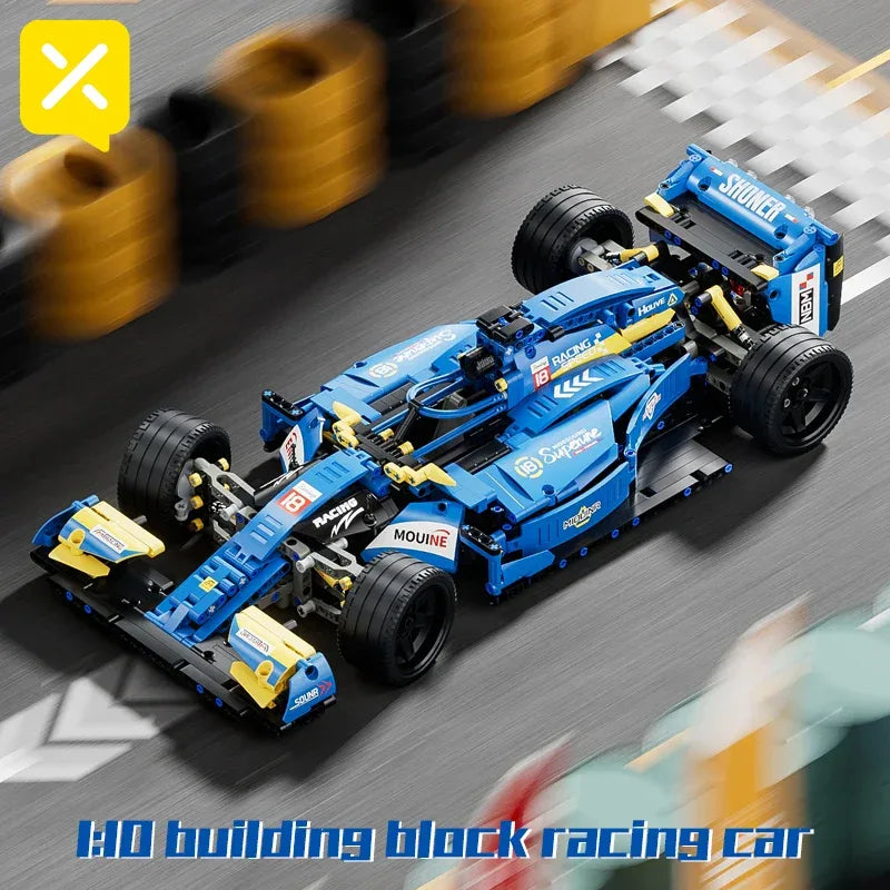 TOYLINX 1:10 Building Racing Car Blocks - ShopHub