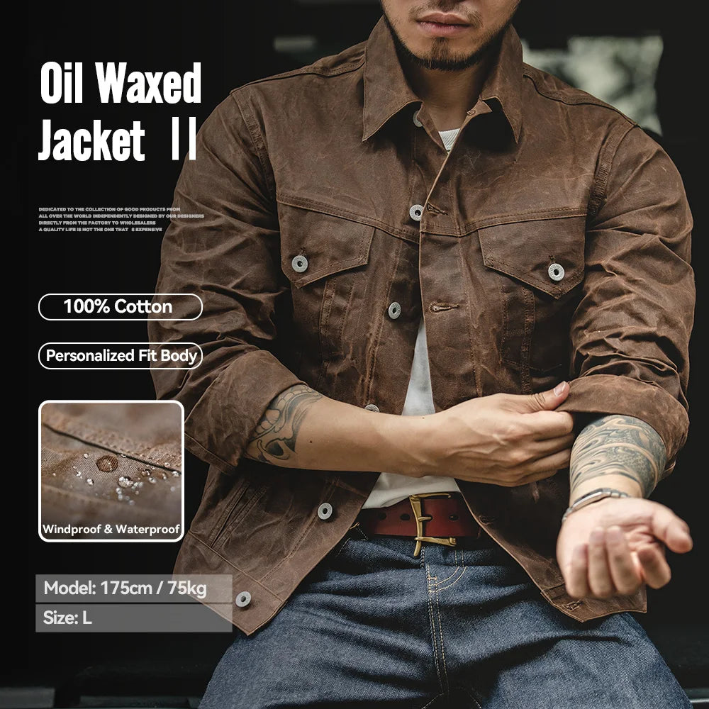 Maden Retro Heavyweight Canvas Oil Waxed Jacket