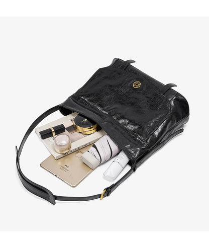 FOXER Genuine Leather Hobo Tote Bag