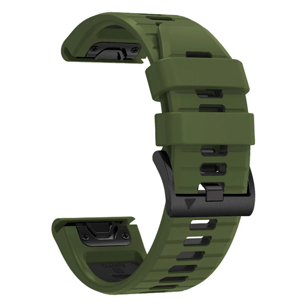 QuickFit Silicone Strap for the Garmin Flagship Models (2 sizes & 46 colours available) Habicare