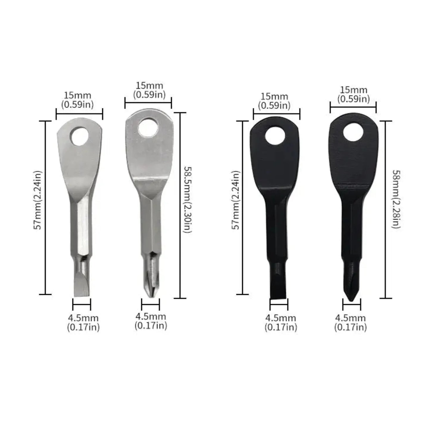 Mini Keychain Screwdriver Tool – Phillips & Slotted (2 colours available) Habicare