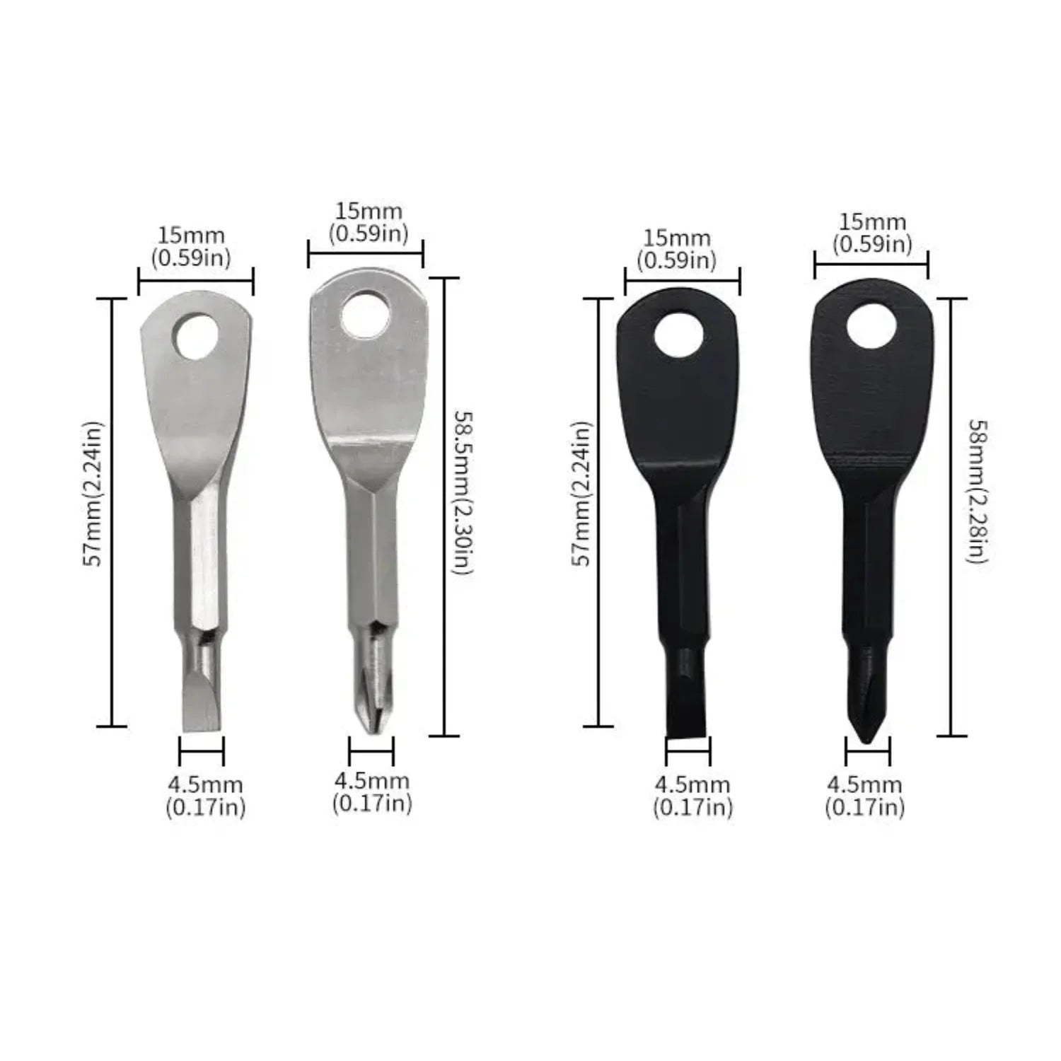 Mini Keychain Screwdriver Tool – Phillips & Slotted (2 colours available) Habicare