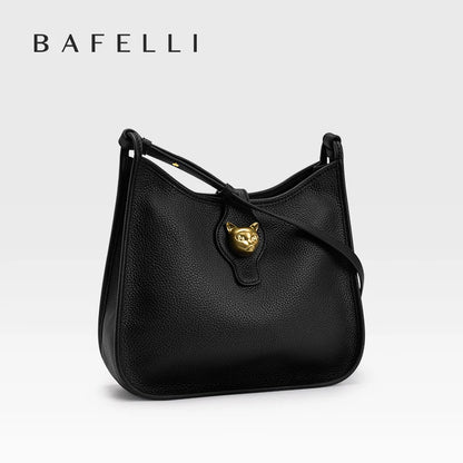 BAFELLI Natural Cattle Leather Bucket Bag