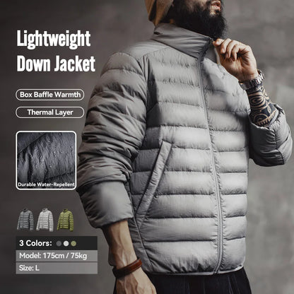 Maden Winter Men's Stand-up Collar Down Jacket