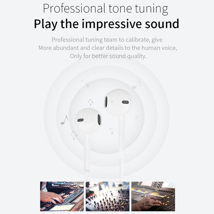 JOYROOM JR-EP1 1.2m 3.5mm Plug Wire Control In-Ear Earphone