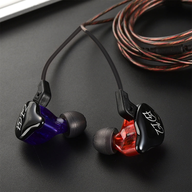 KZ ED12 3.5mm Jack Hanging Ear Sports Design In-Ear Style Wire Control Earphone, Cable Length: 1.2m