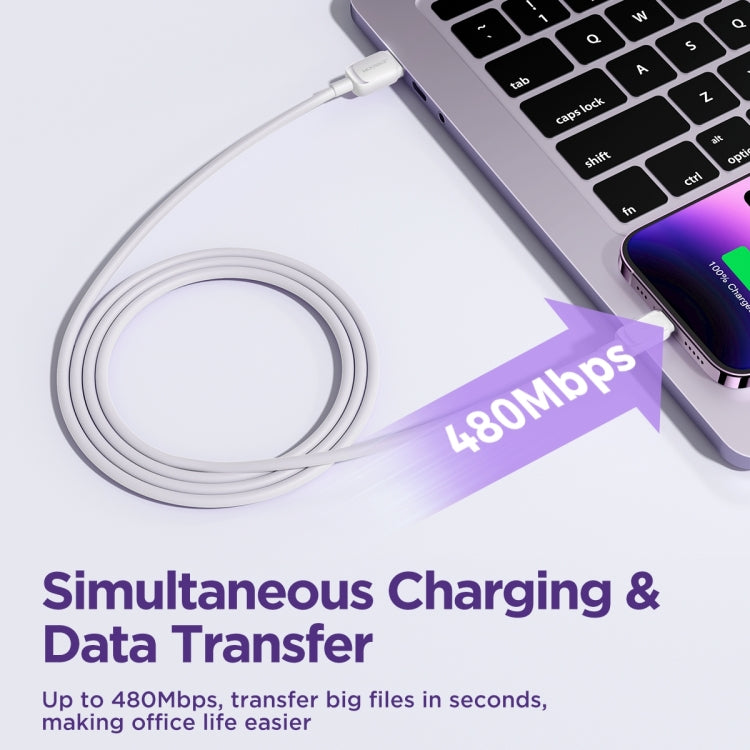 JOYROOM S-AL012A14 Multi-Color Series 2.4A USB to 8 Pin Fast Charging Data Cable, Length:1.2m