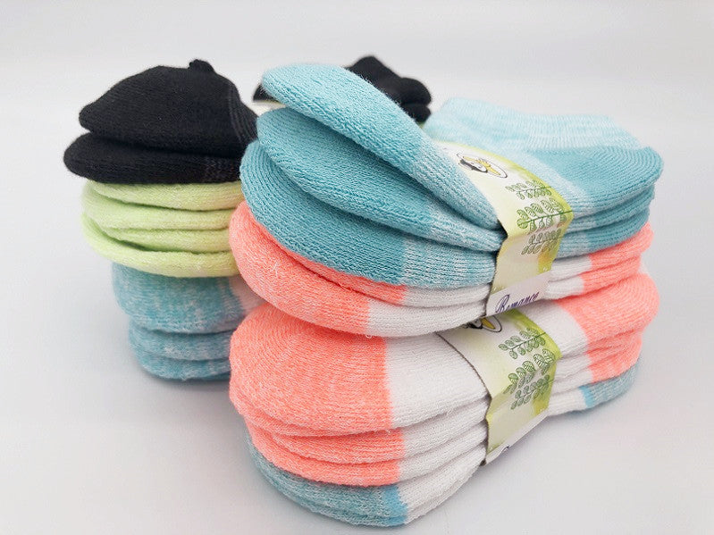 (12 Pairs) 4-6 Years Kids' Ankle Socks Cushion Socks dealonline.co.nz
