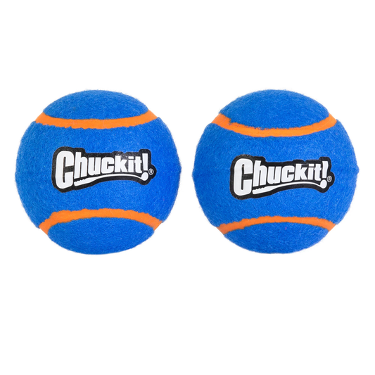 Chuckit! Squeaker Tennis Ball Med - 2pk Animal Addiction Limited