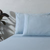 ORGANIC COTTON COLOURED SHEET SET 250TC - SKY
