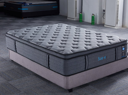 'Comfortably' 7 zones pocket spring mattress with memory foam Double Size sue-e furniture