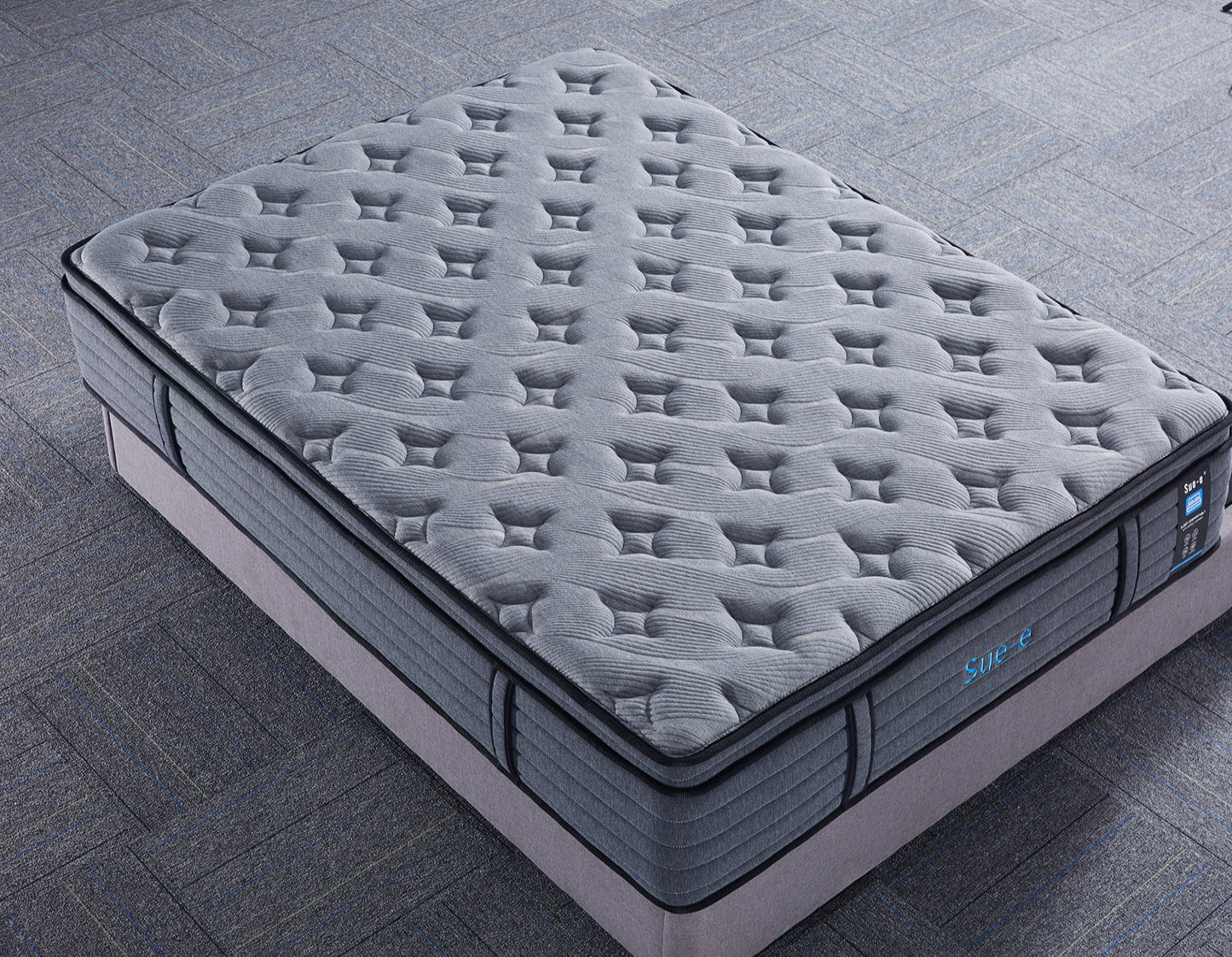 'Comfortably' 7 zones pocket spring mattress with memory foam Double Size sue-e furniture