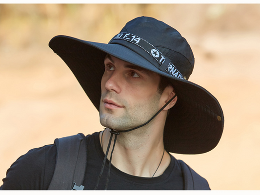 92050-BLACK Sun HatS Wide Brim Bucket Outdoor Fishing Hiking Cap UV Protection dealonline.co.nz