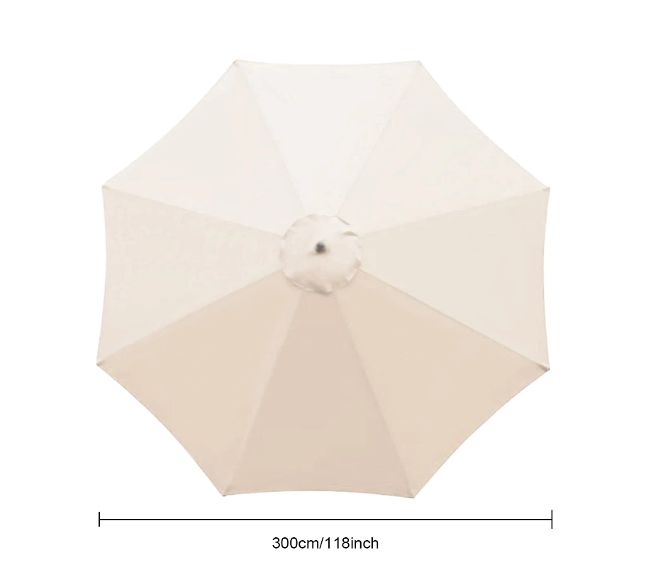 5 Colours 2.7M Parasol Replacement Cloth Round Garden Umbrella Cover For 8-Arm dealonline.co.nz