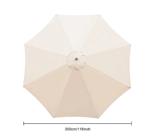 5 Colours 2.7M Parasol Replacement Cloth Round Garden Umbrella Cover For 8-Arm dealonline.co.nz