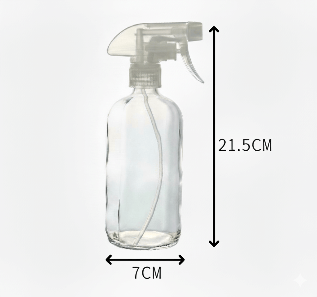 Clear Glass Spray Bottle - 500ml-2