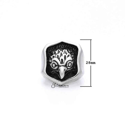 Stainless Steel Eagle Casting Men's Ring