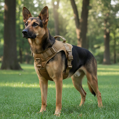 Tactical Dog Harness Training Walking Collar Vest Pet Adjustable Chest Strap dealonline.co.nz
