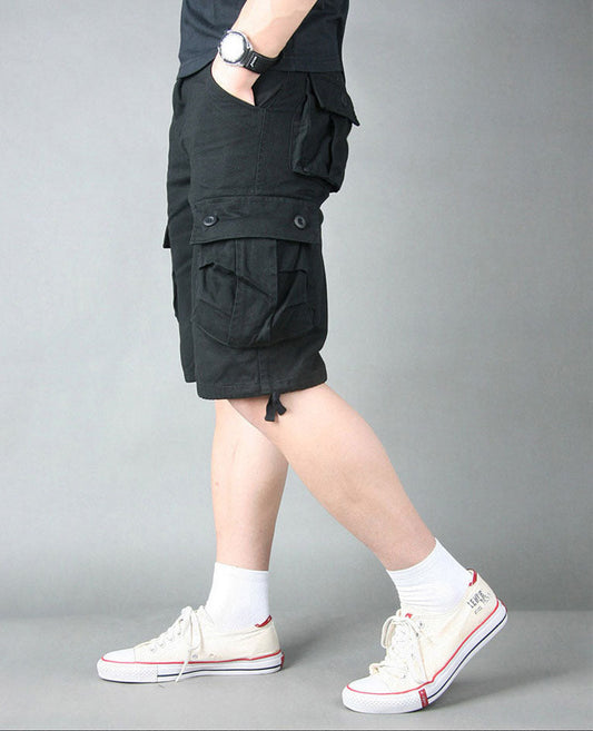 Cargo Short 1/2 Pants Outdoor Solid Color Work Short Multi-pocket Hiking Camping dealonline.co.nz