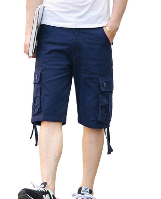 Cargo Short 1/2 Pants Outdoor Solid Color Work Short Multi-pocket Hiking Camping dealonline.co.nz