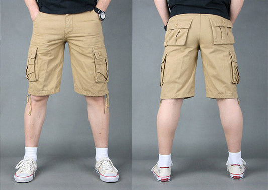 Cargo Short 1/2 Pants Outdoor Solid Color Work Short Multi-pocket Hiking Camping dealonline.co.nz