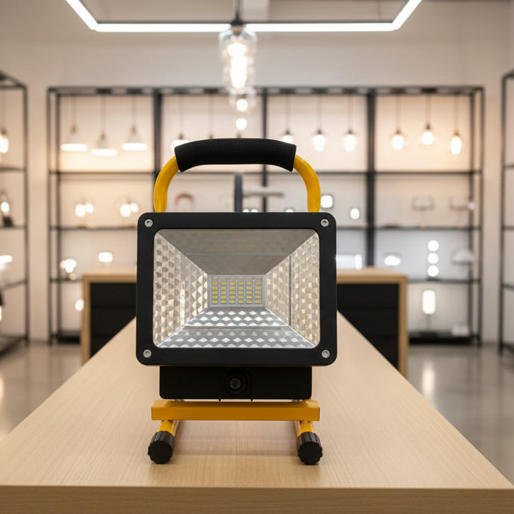 Rechargeable Portable LED Work Light with Stand,30LEDs,50W Water-resistant dealonline.co.nz